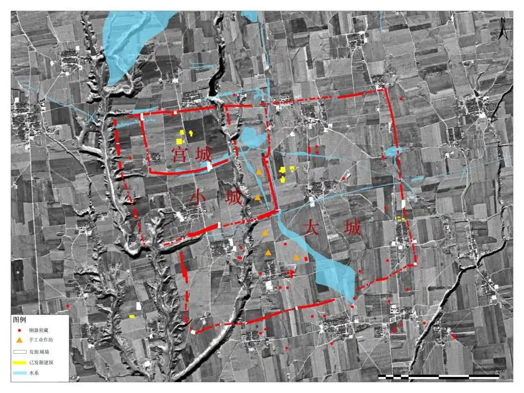 周原遗址三座城垣。陕西省文物局供图
