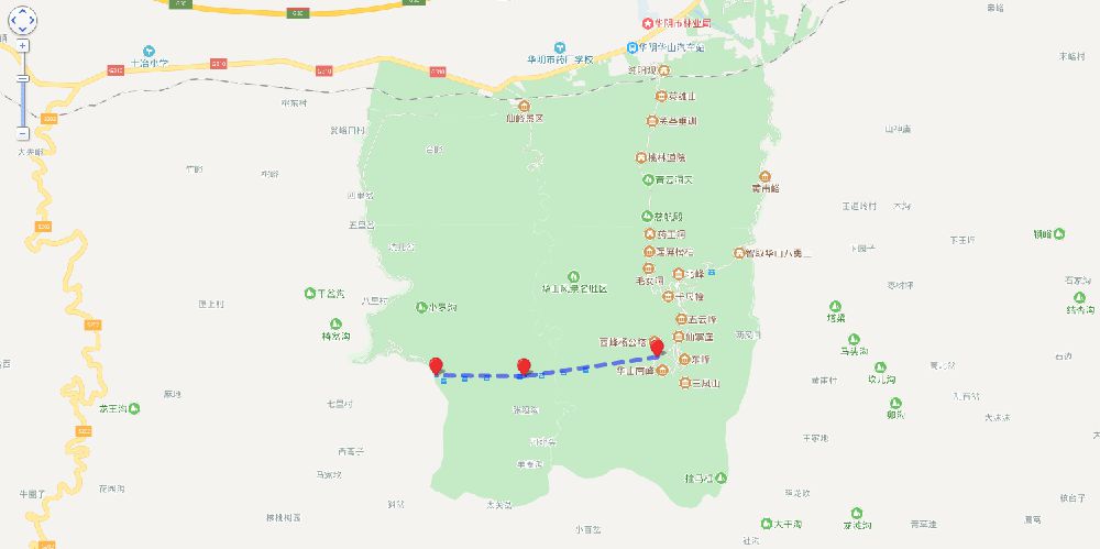 华山旅游导览图