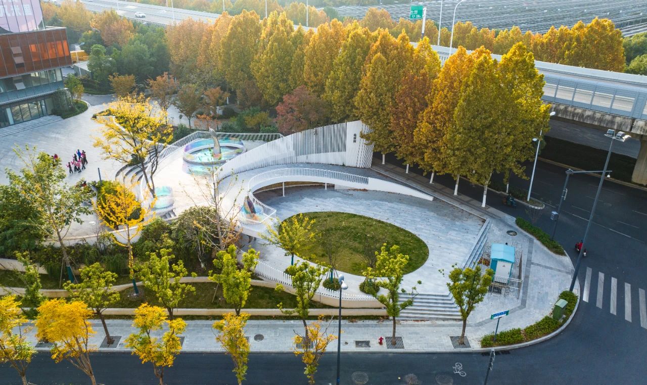 铜陵路与万罗山路交口口袋公园。包河区委宣传部供图