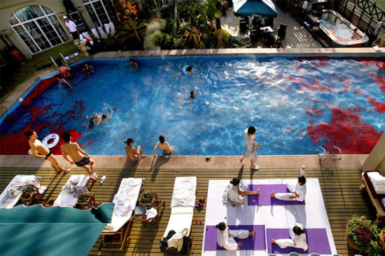 温泉也可以是风景，自是一番难得的艳遇。