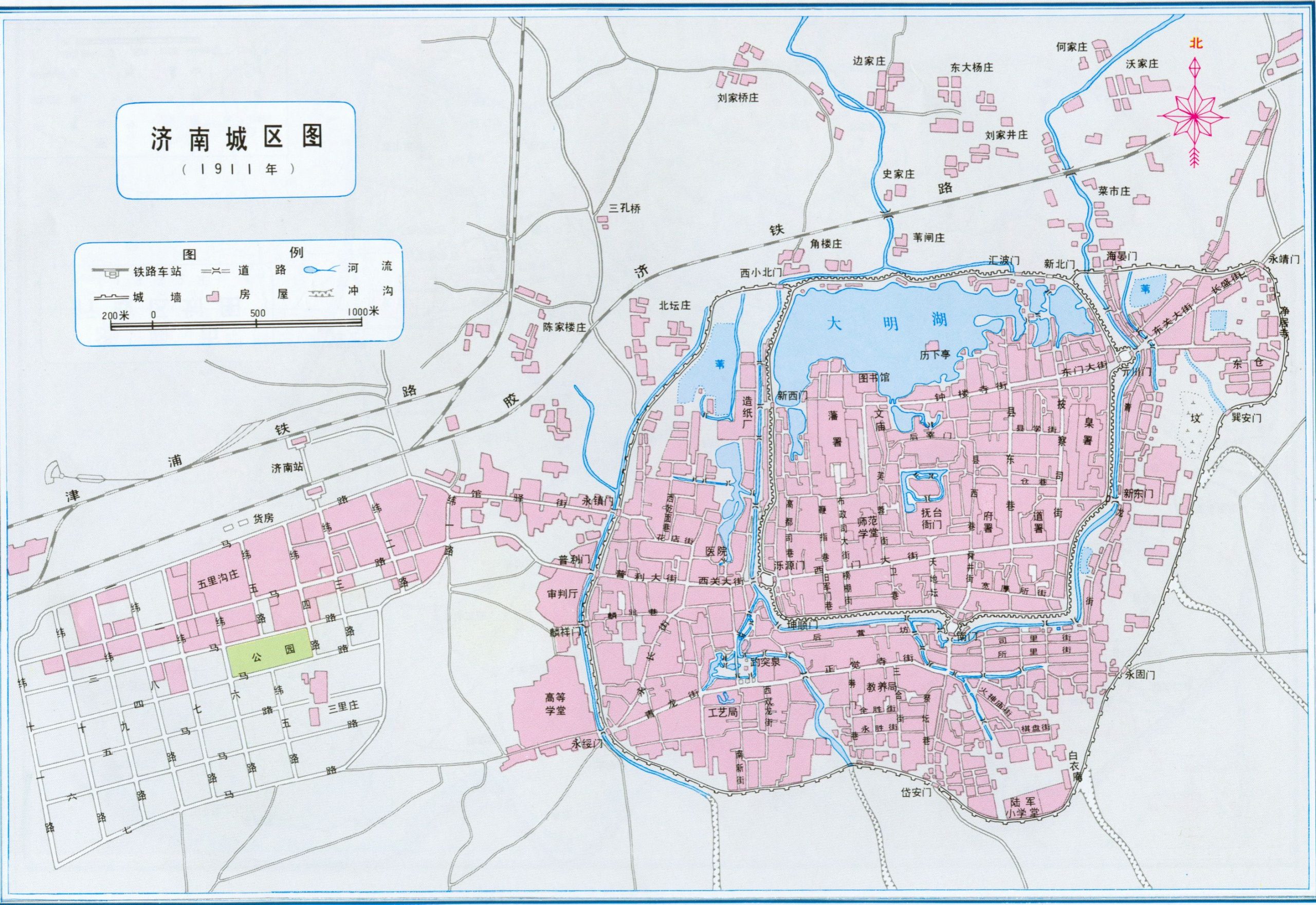 1911年《济南城区图》插图