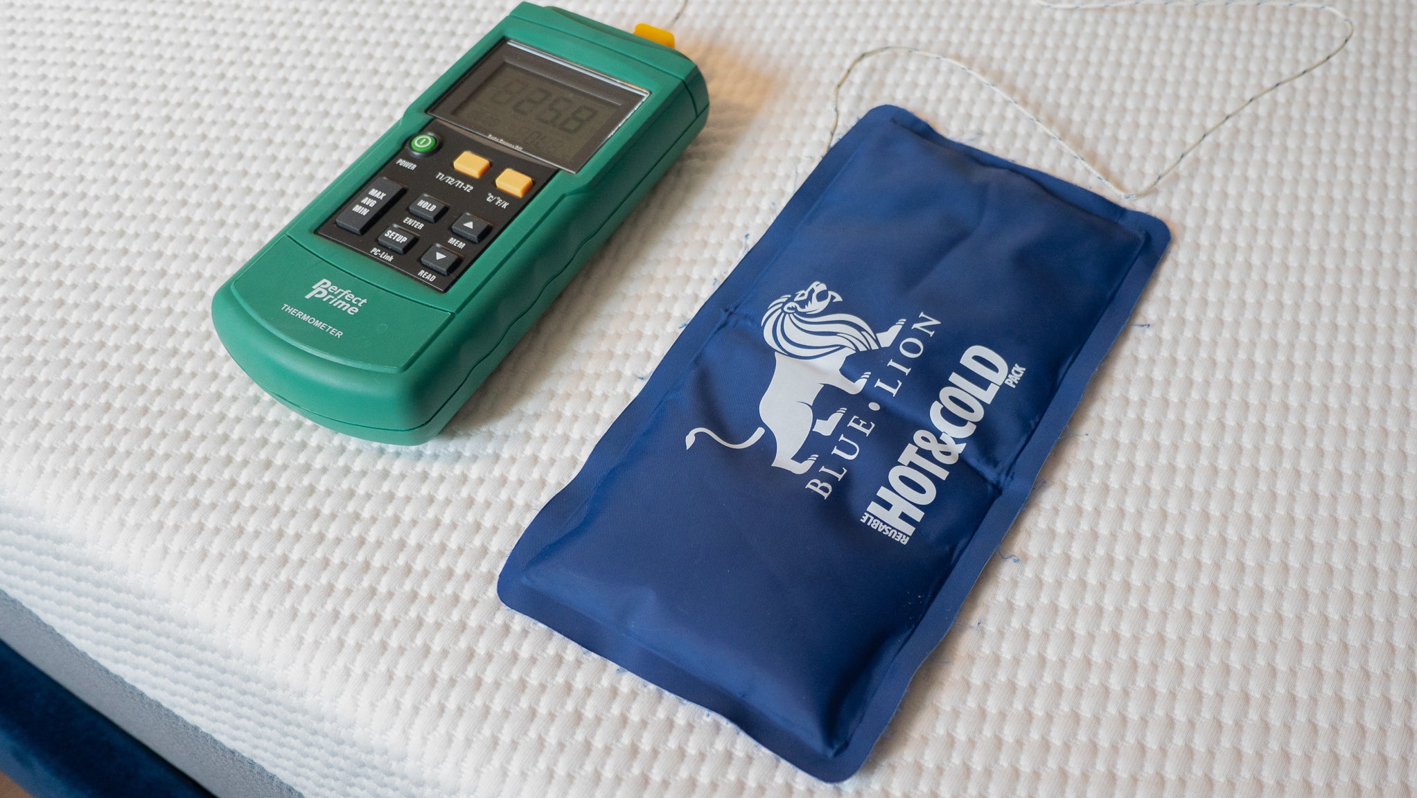 Testing a cooling mattress