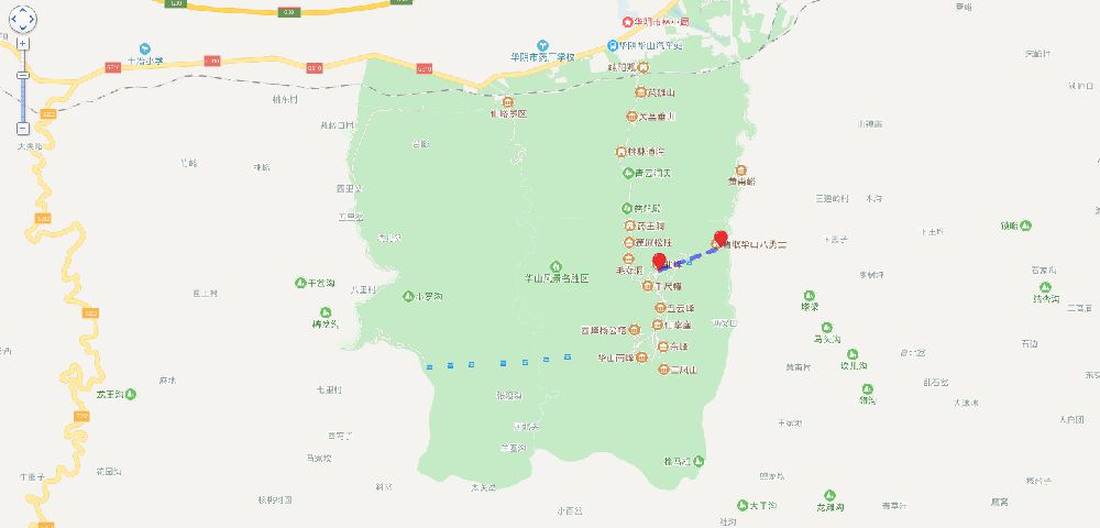 华山旅游导览图