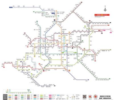 广州市地铁线路图_广州地铁运营时间（4K高清版大图，每年更新！）