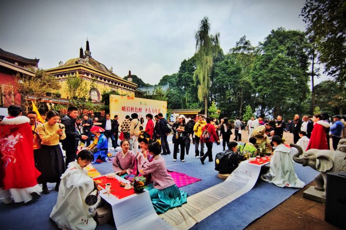 万年寺“雪芽问茶，万年祈福”活动